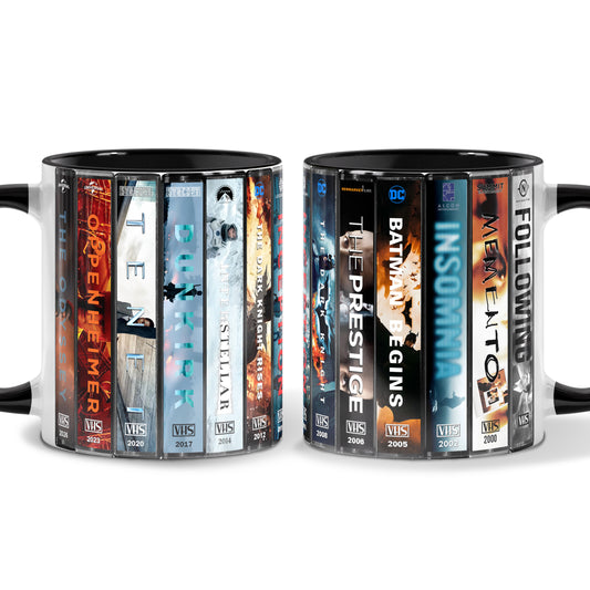 Christopher Nolan VHS Movies Collection Accent Mug