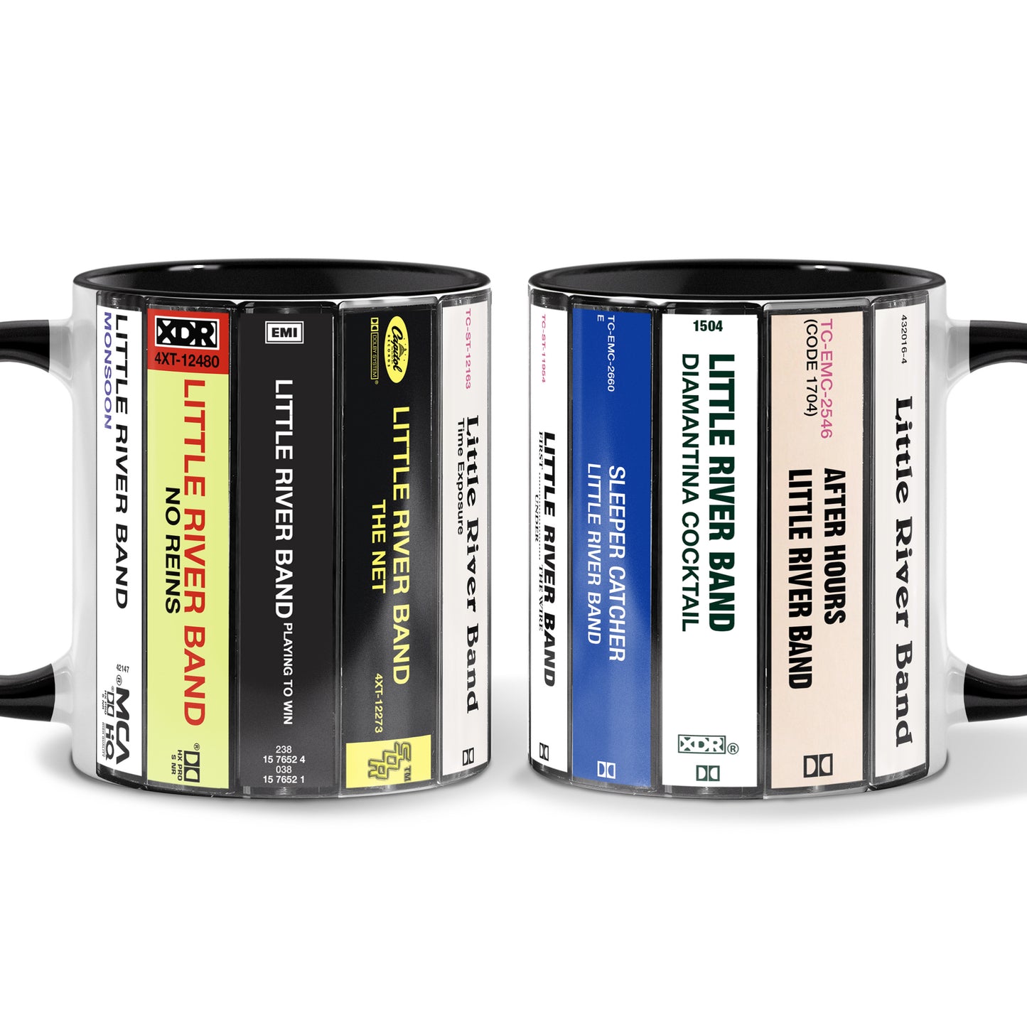 Little River Band Albums Cassette Collection Retro Accent Mug