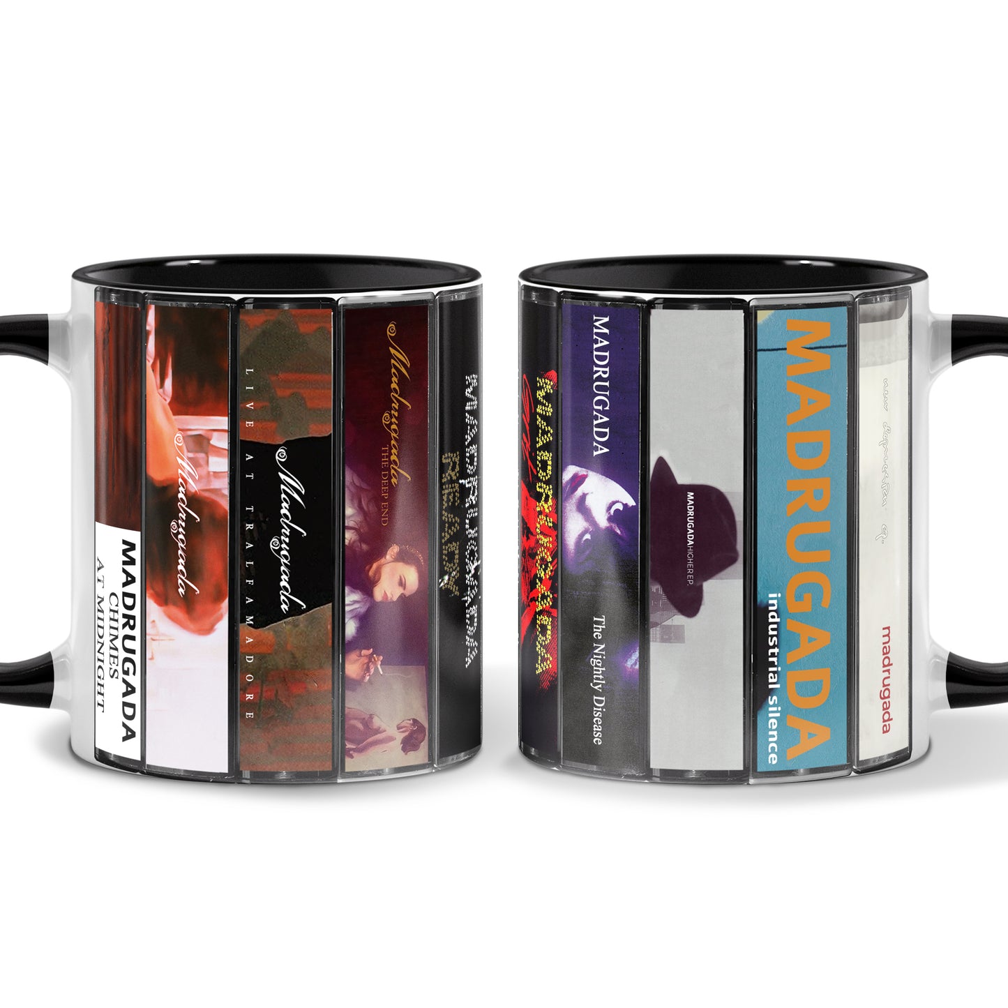 Madrugada Albums Cassette Collection Retro Accent Mug