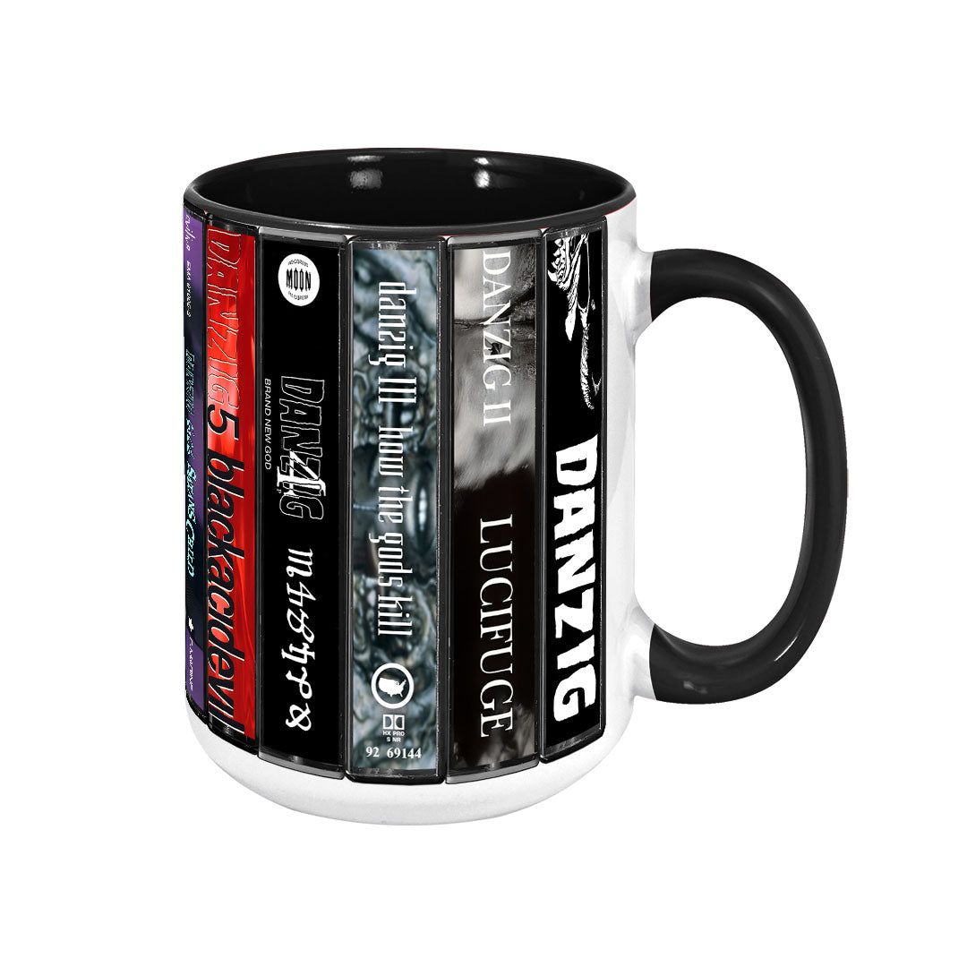 Danzig Albums Cassette Collection Retro Accent Mug