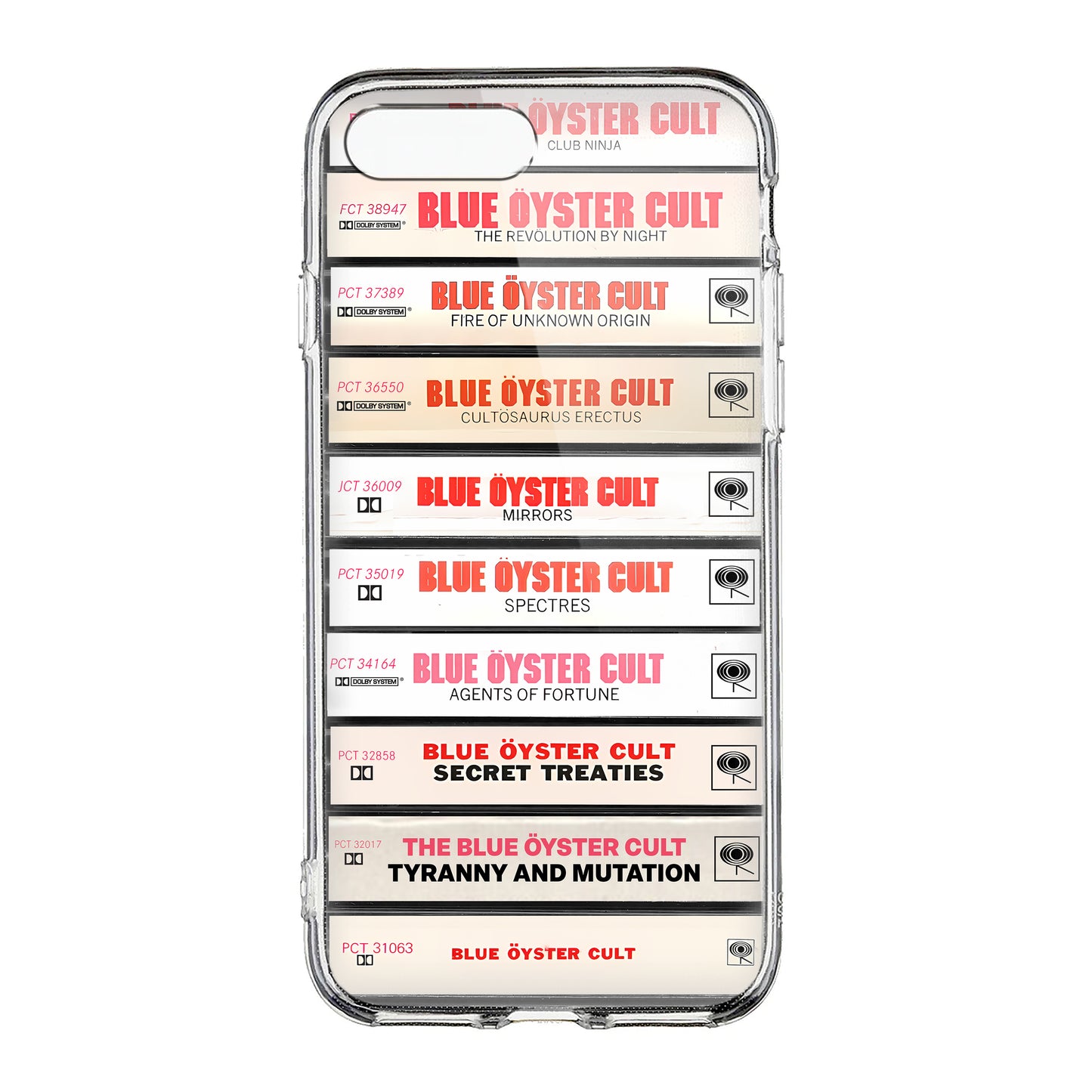 Blue Oyster Cult Albums Cassette Collection Retro Phone Case