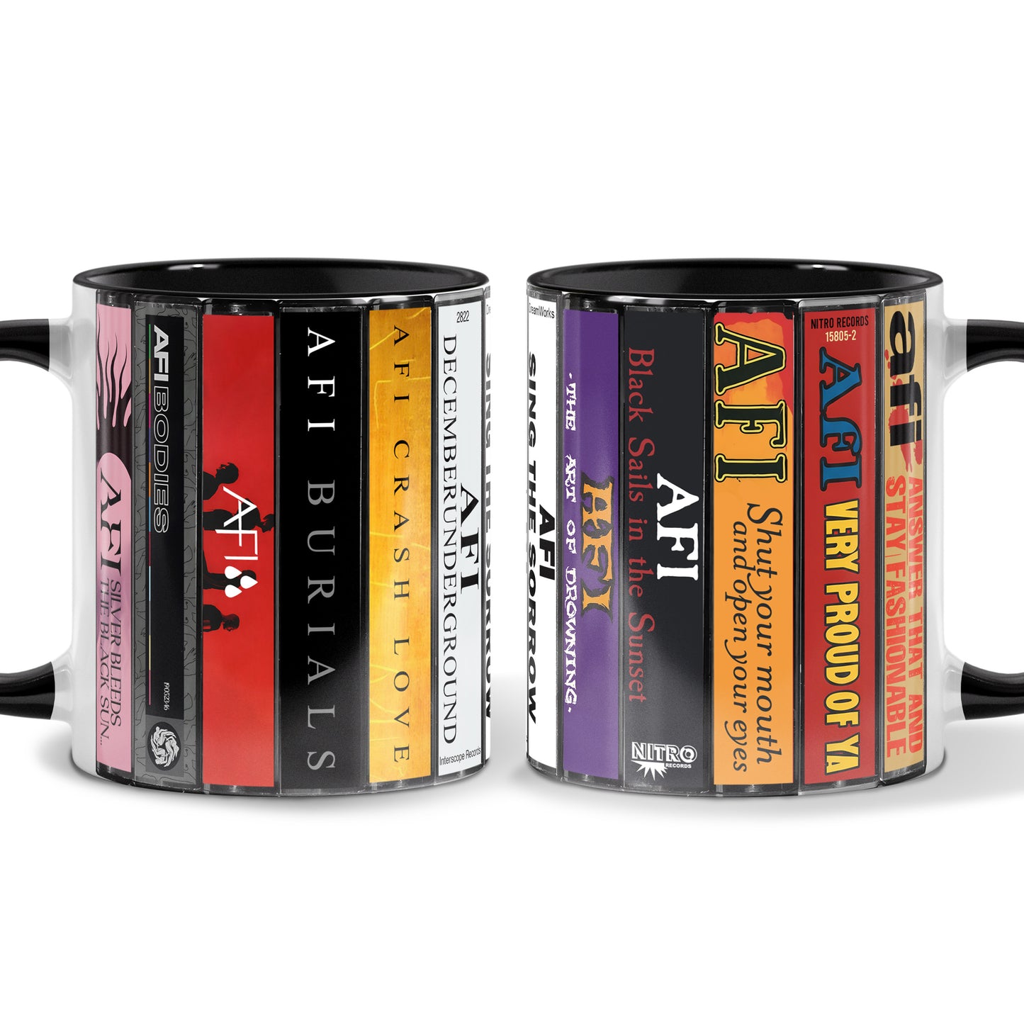 AFI Albums Cassette Collection Retro Accent Mug
