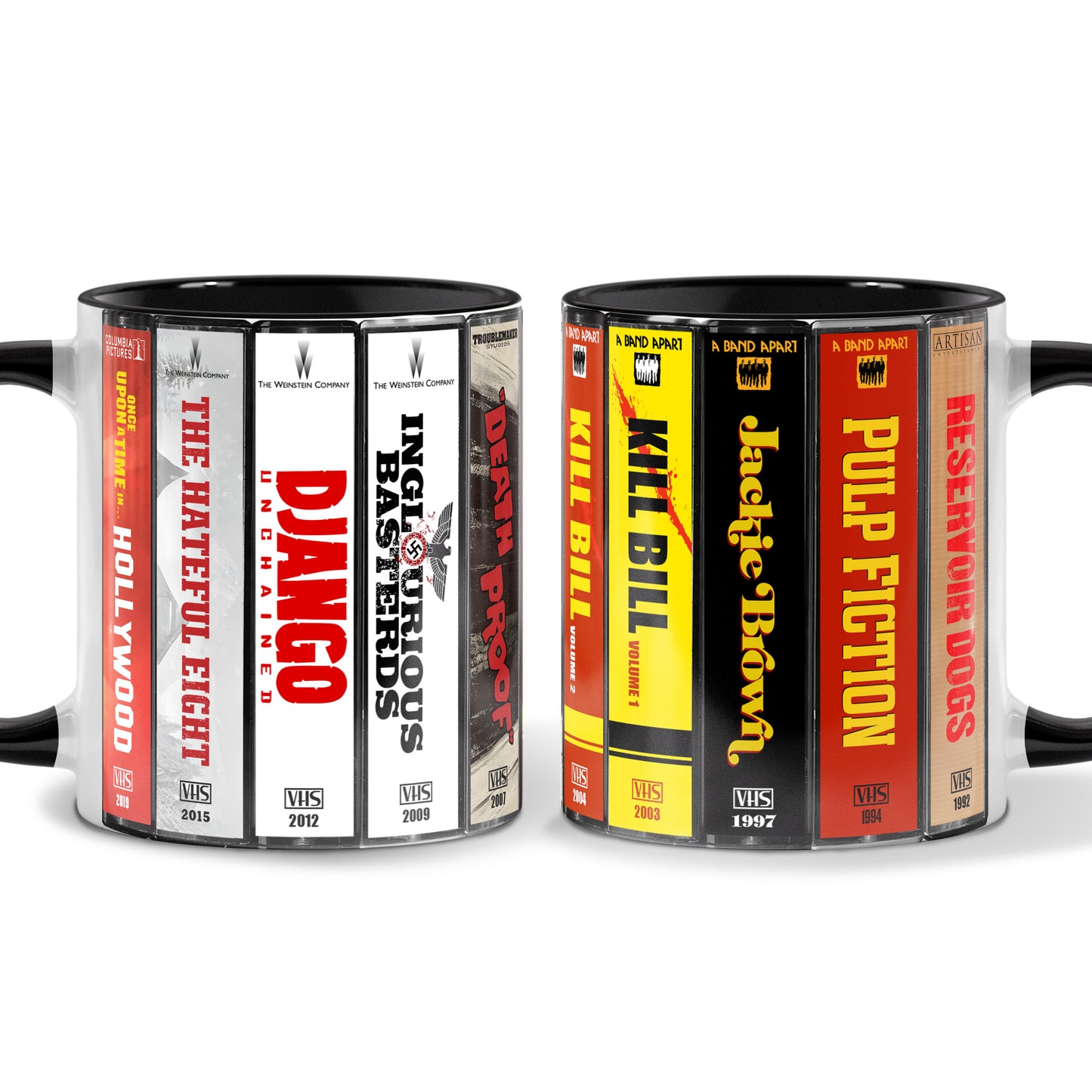 Quentin Tarantino VHS Movies Collection Accent Mug