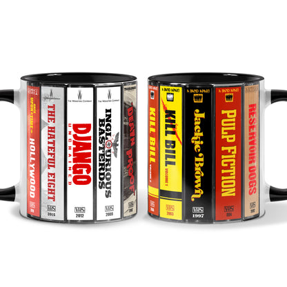 Quentin Tarantino VHS Movies Collection Accent Mug