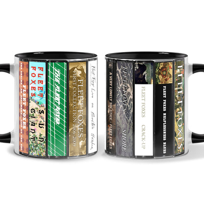 Fleet Foxes Albums Cassette Collection Retro Accent Mug
