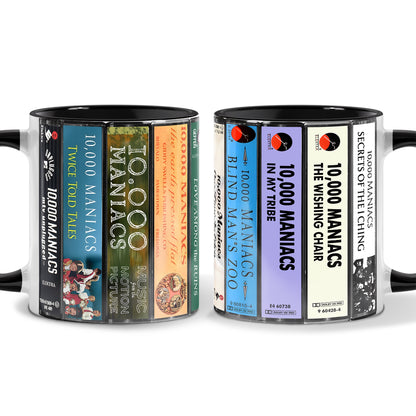 10,000 Maniacs Albums Cassette Collection Retro Accent Mug