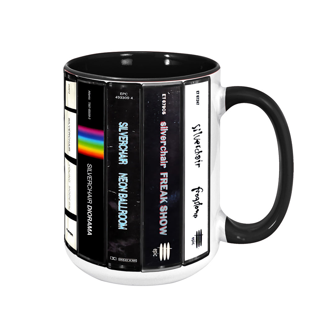 Silverchair Albums Cassette Collection Retro Accent Edge-to-Edge Printed Mug