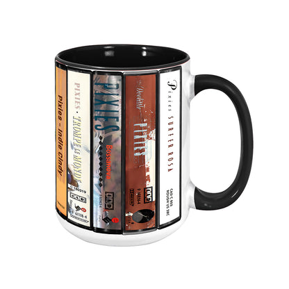 Pixies Albums Cassette Collection Retro Accent Edge-to-Edge Printed Mug