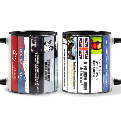 The Brian Jonestown Massacre Albums Cassette Collection Retro Accent Mug