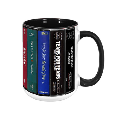 Tears for Fears Albums Cassette Collection Retro Accent Edge-to-Edge Printed Mug