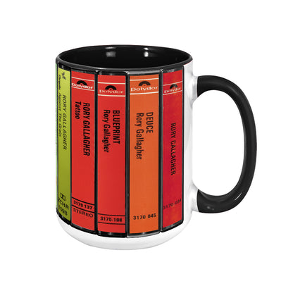 Rory Gallagher Albums Cassette Collection Retro Accent Mug