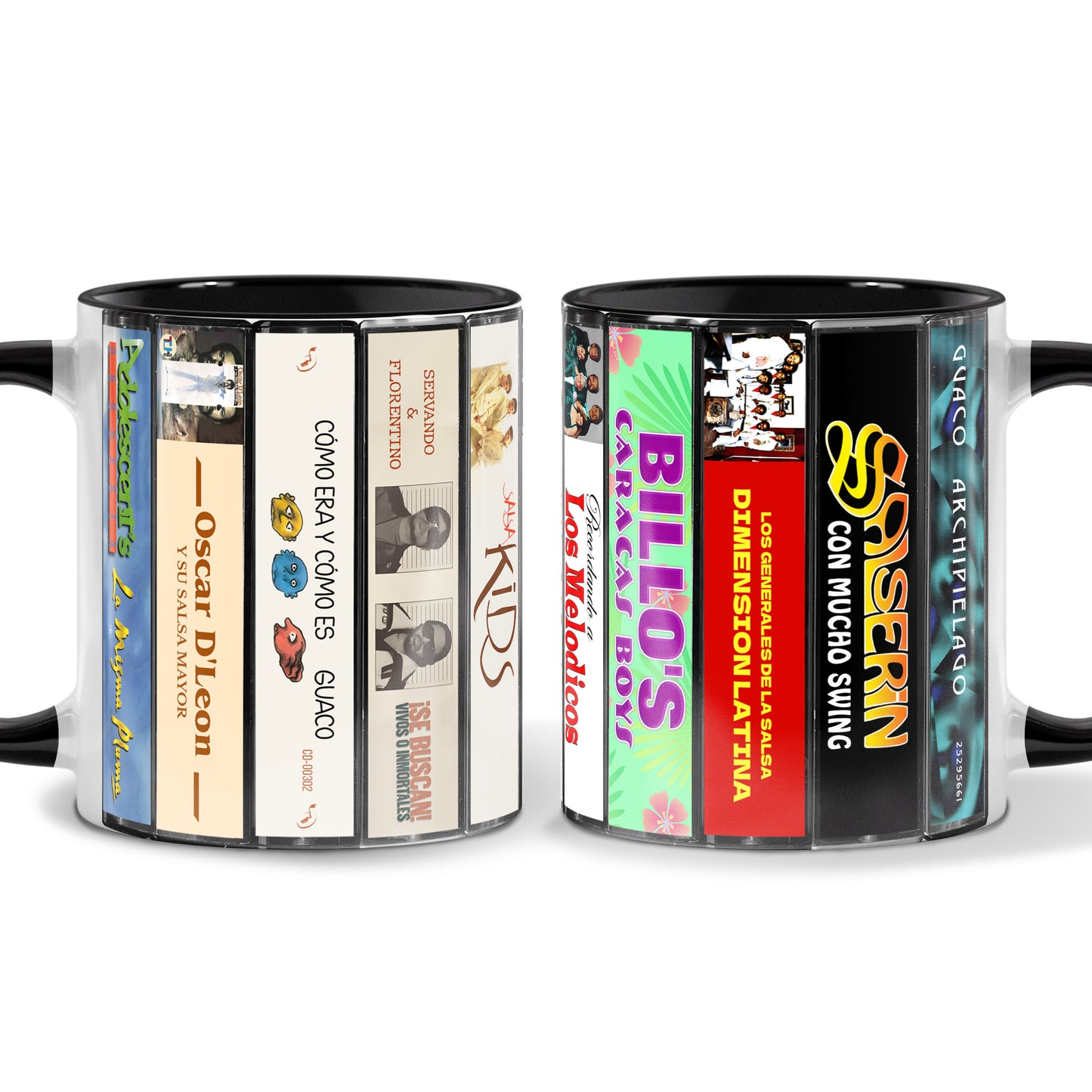 Salsa Albums Cassette Collection Retro Accent Mug