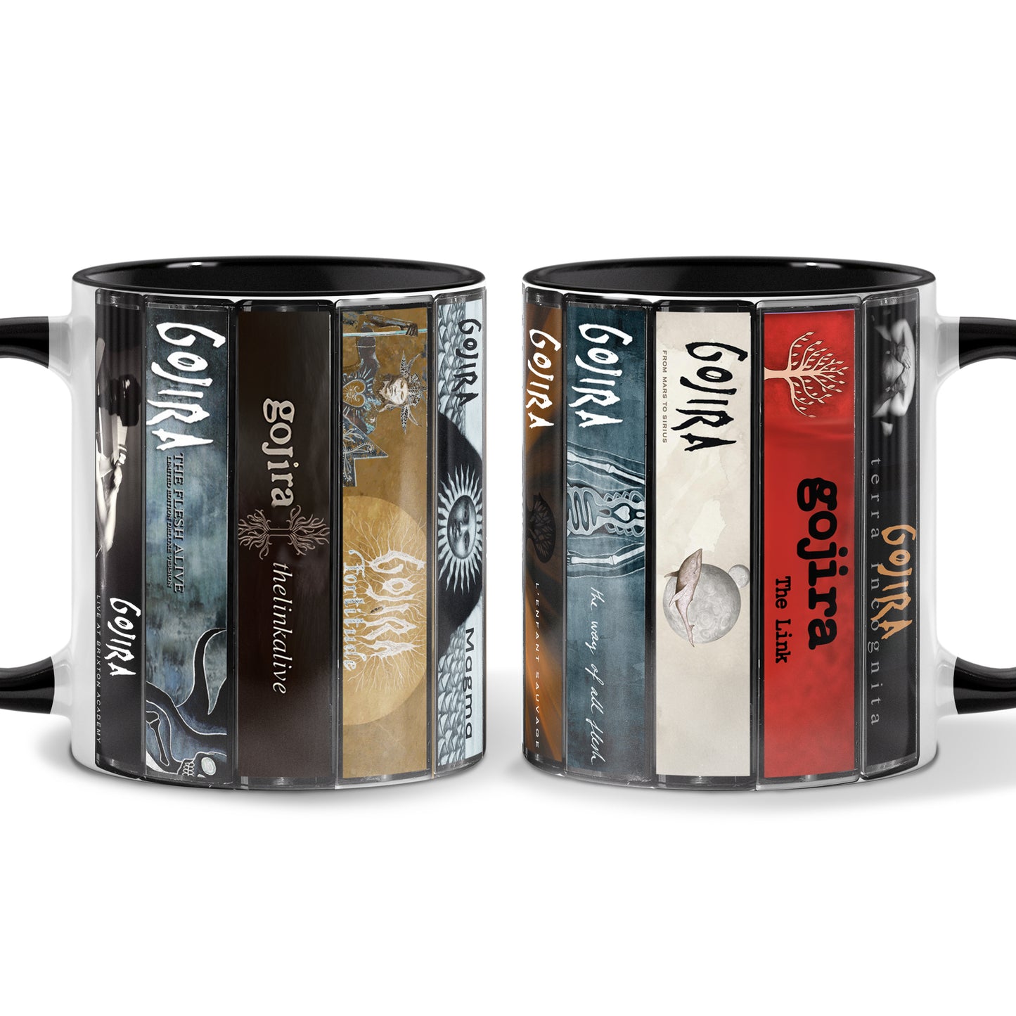 Gojira Albums Cassette Collection Retro Accent Mug