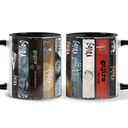 Gojira Albums Cassette Collection Retro Accent Mug
