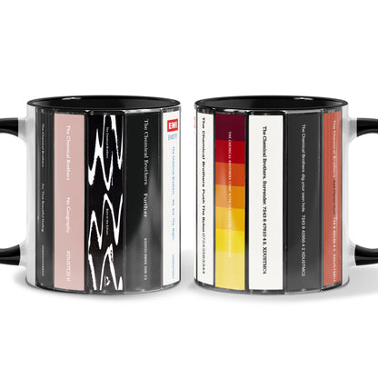 The Chemical Brothers Albums Cassette Collection Retro Accent Mug