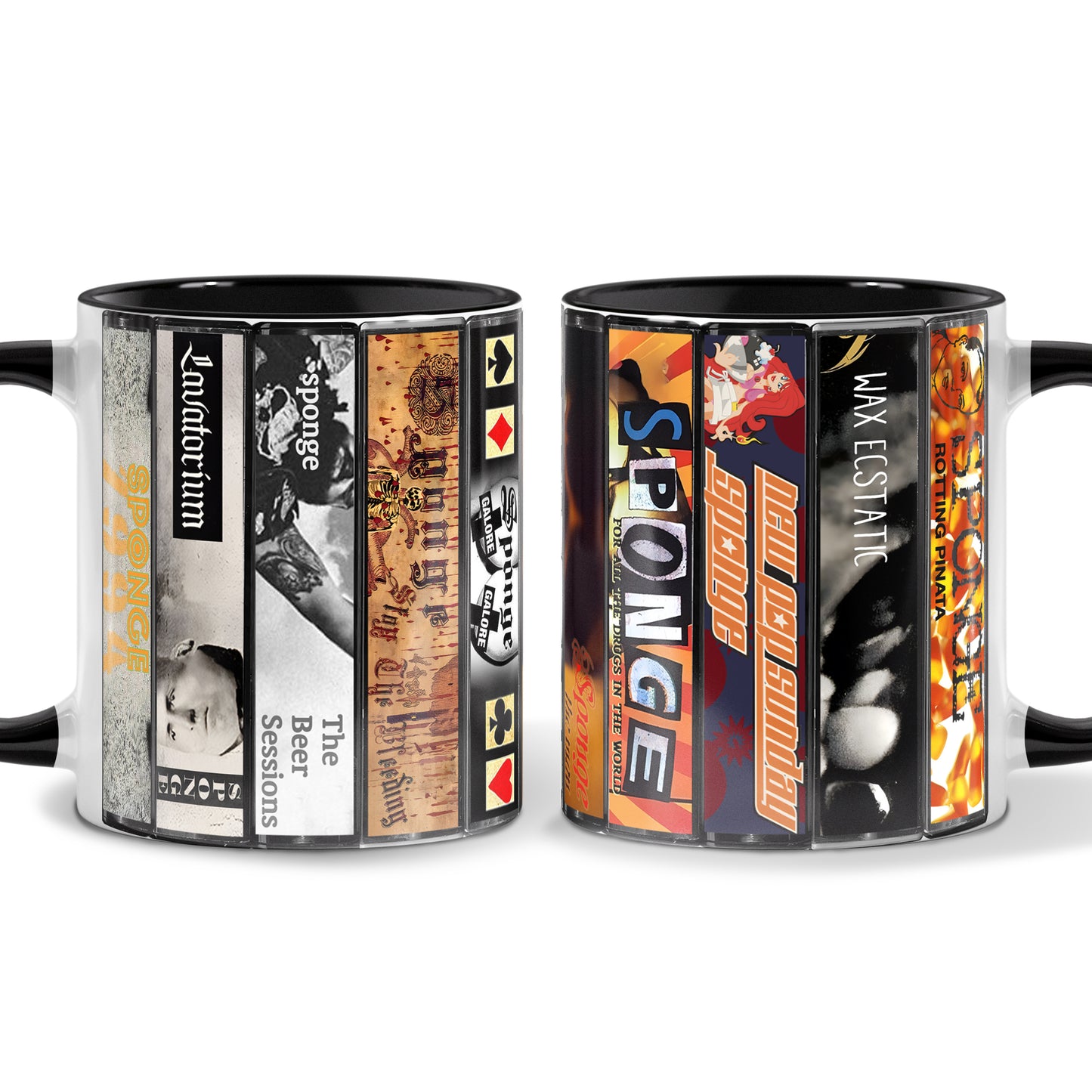 Sponge Albums Cassette Collection Retro Accent Mug