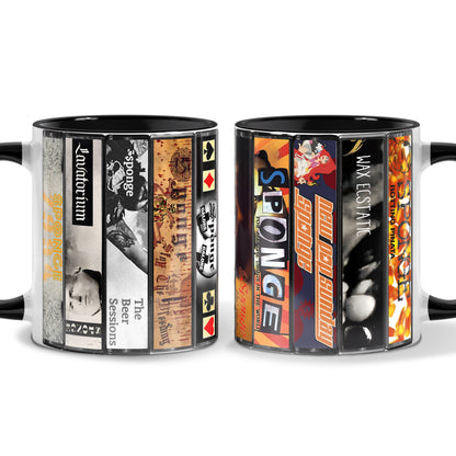 Sponge Albums Cassette Collection Retro Accent Mug