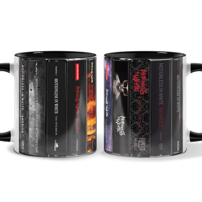 Motionless in White Albums Cassette Collection Retro Accent Mug