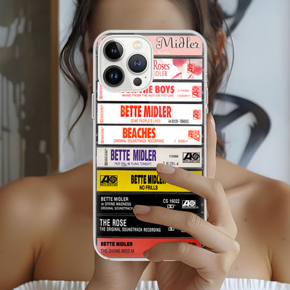 Bette Midler Albums Cassette Collection Retro Phone Case