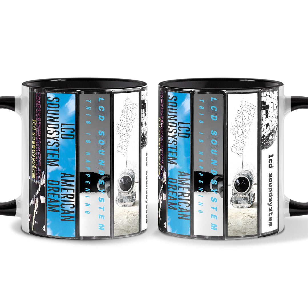 LCD Soundsystem Albums Cassette Collection Retro Accent Mug