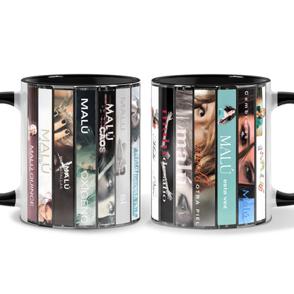 Malu Albums Cassette Collection Retro Accent Mug