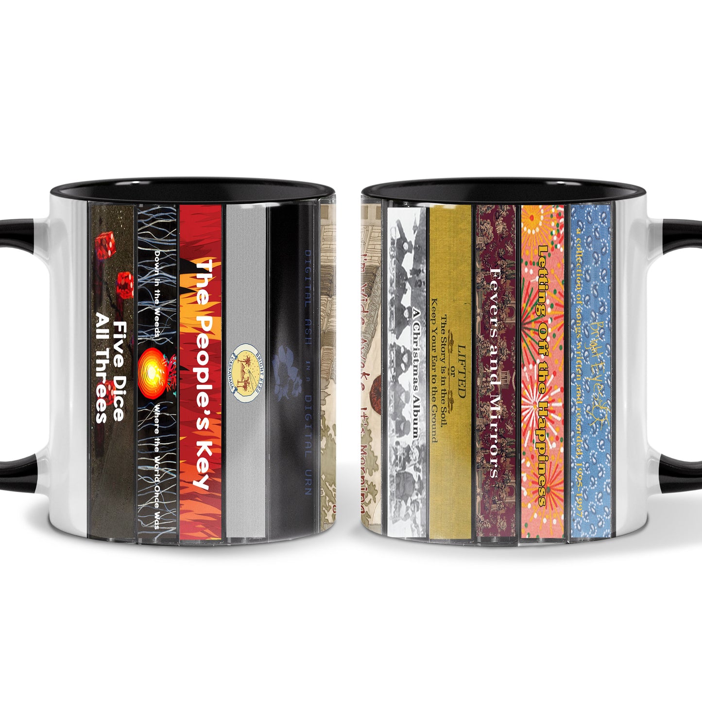 Bright Eyes Albums Cassette Collection Retro Accent Mug