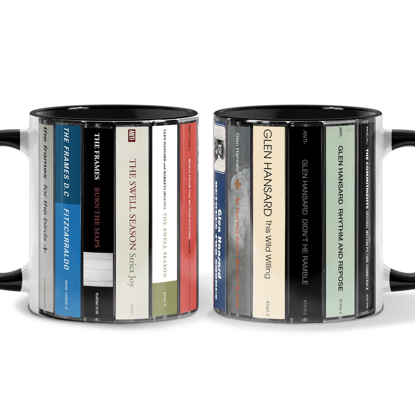 Glen Hansard Albums Cassette Collection Retro Accent Mug