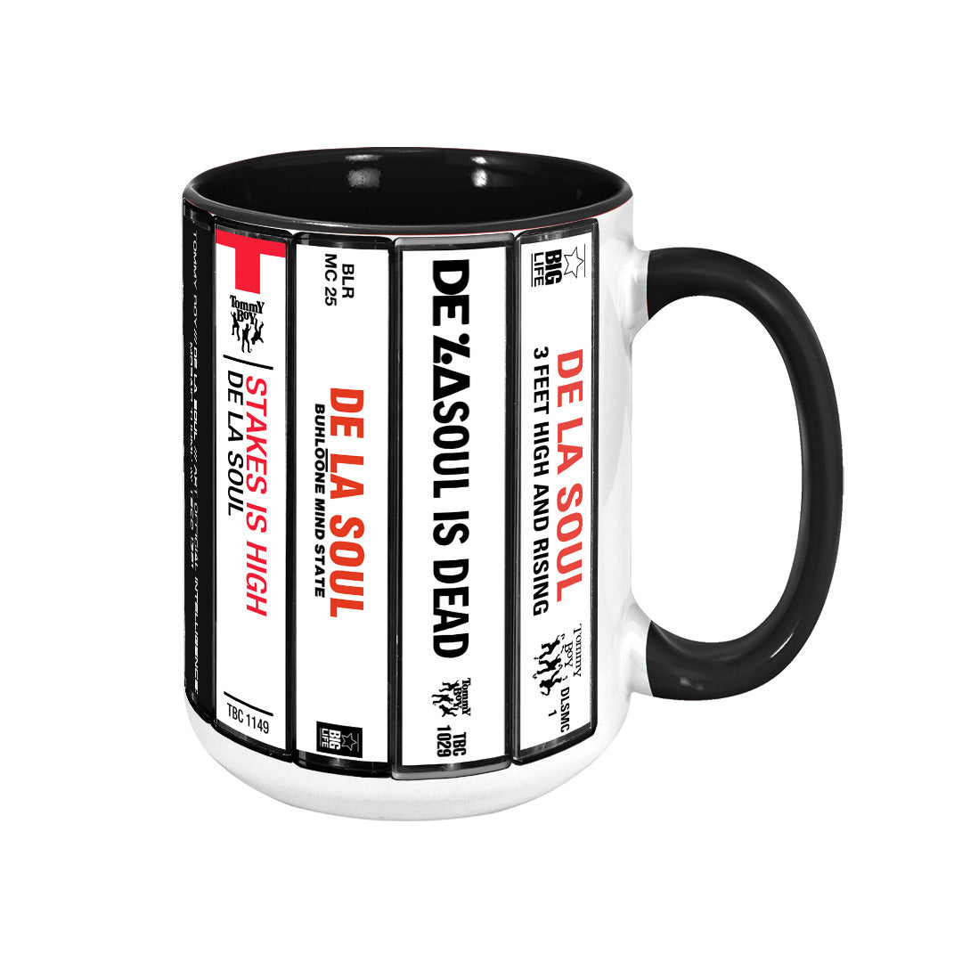 De La Soul Albums Cassette Collection Retro Accent Mug