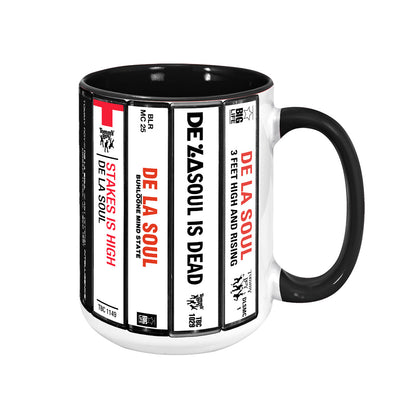 De La Soul Albums Cassette Collection Retro Accent Mug
