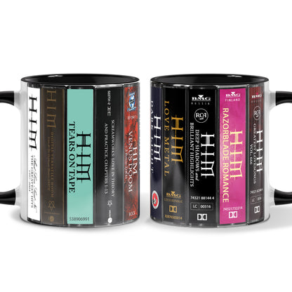 HIM Albums Cassette Collection Retro Accent Mug