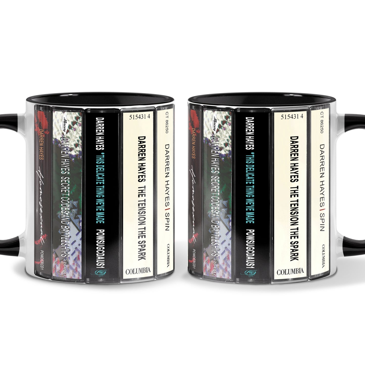 Darren Hayes Albums Cassette Collection Retro Accent Mug