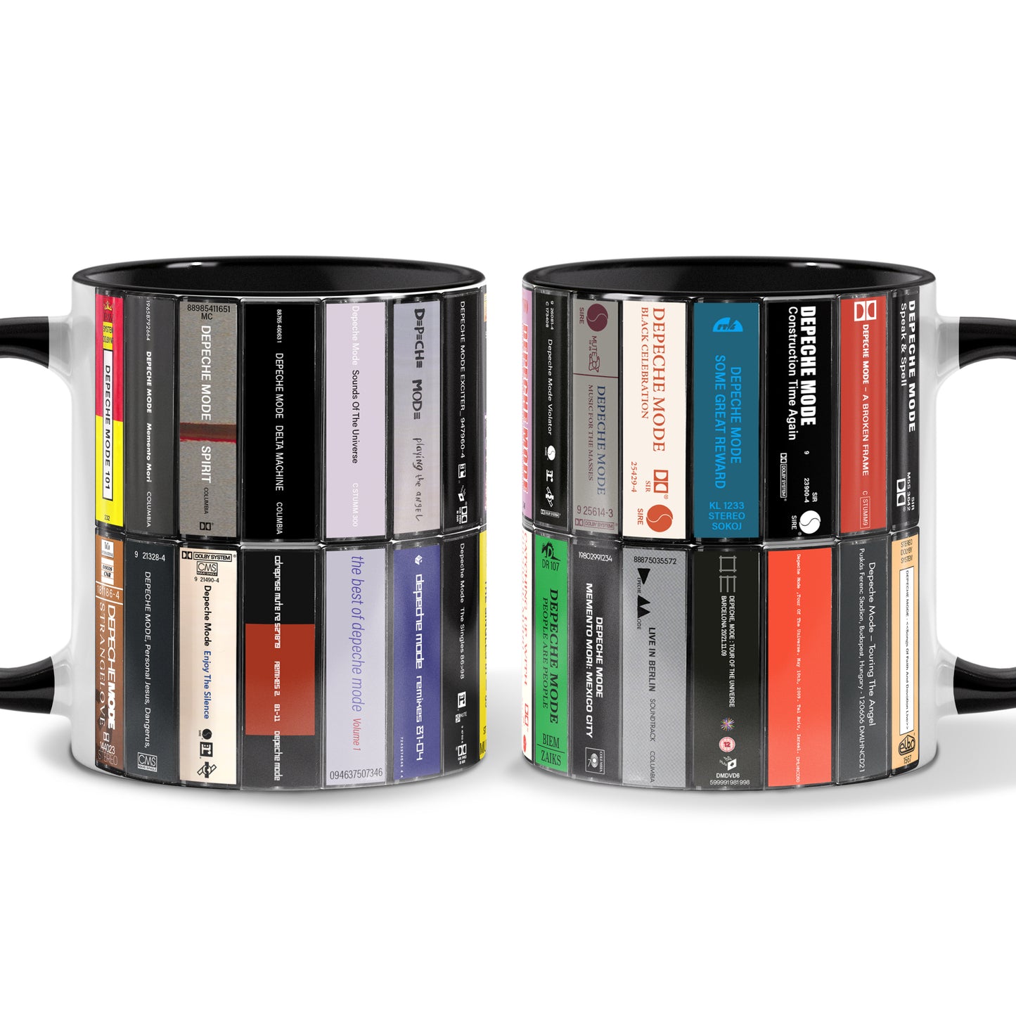 Depeche Mode Albums Cassette Retro Collection Accent Mug - Extended Version