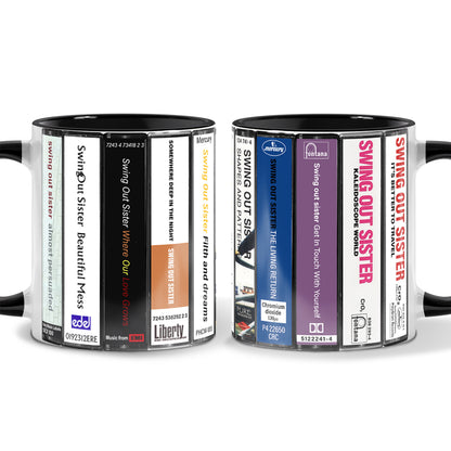 Swing Out Sister Albums Cassette Collection Retro Accent Mug