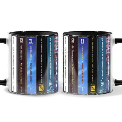 Gin Blossoms Albums Cassette Collection Retro Accent Mug