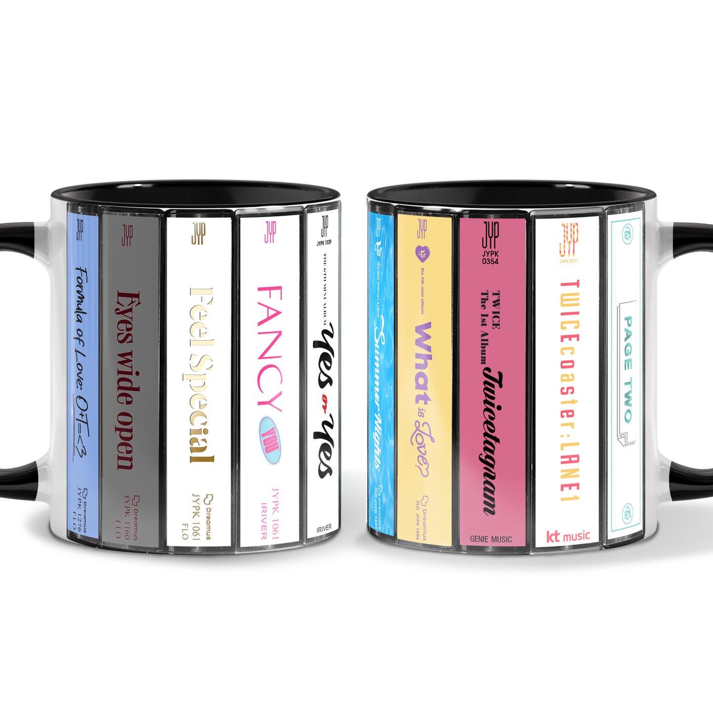 Twice Albums Cassette Collection Retro Accent Mug