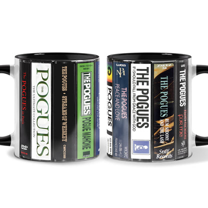 The Pogues Albums Cassette Collection Retro Accent Mug