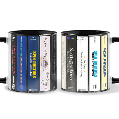 Spin Doctors Albums Cassette Collection Retro Accent Mug