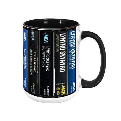 Lynyrd Skynyrd Albums Cassette Retro Collection Accent Mug