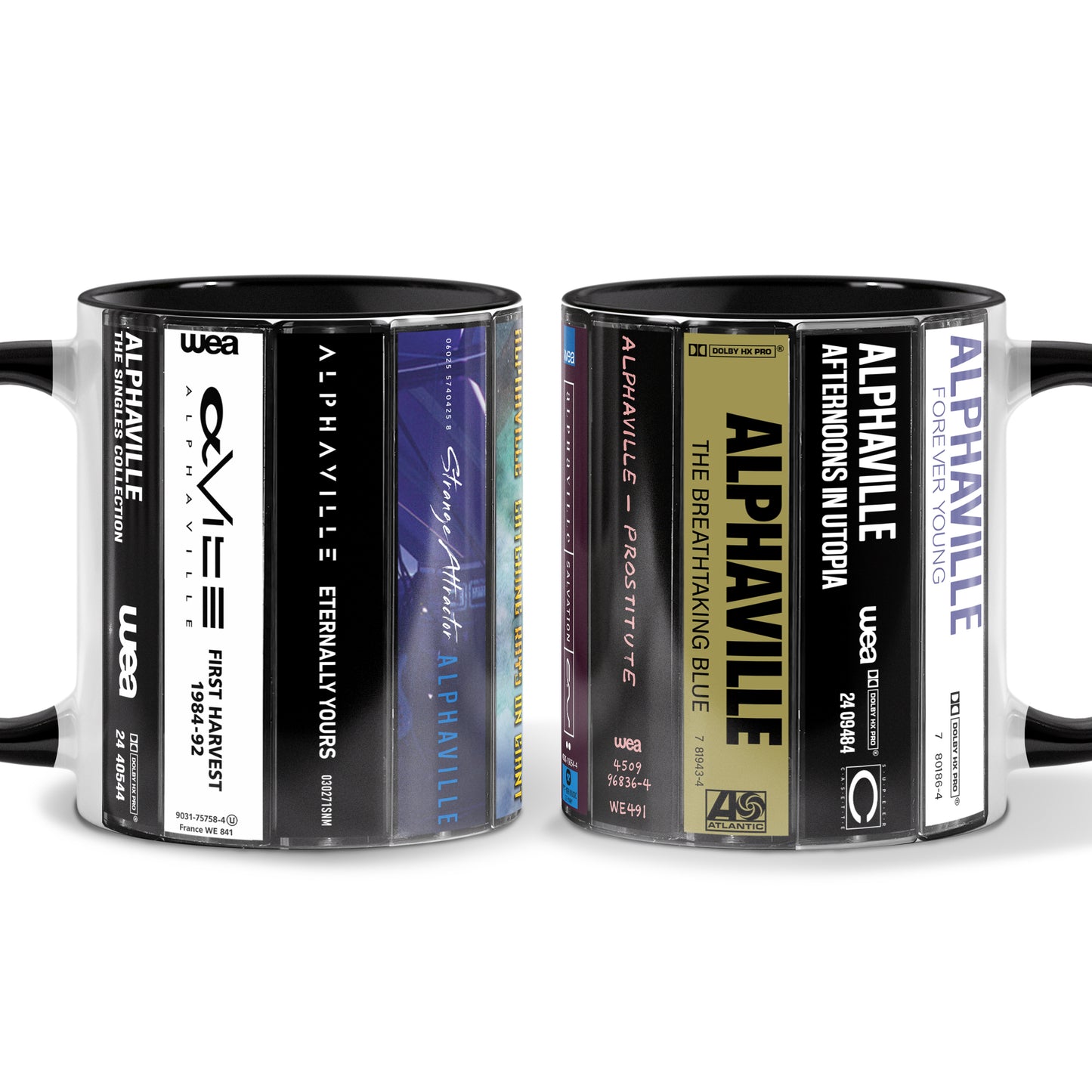 Alphaville Albums Cassette Collection Retro Accent Mug