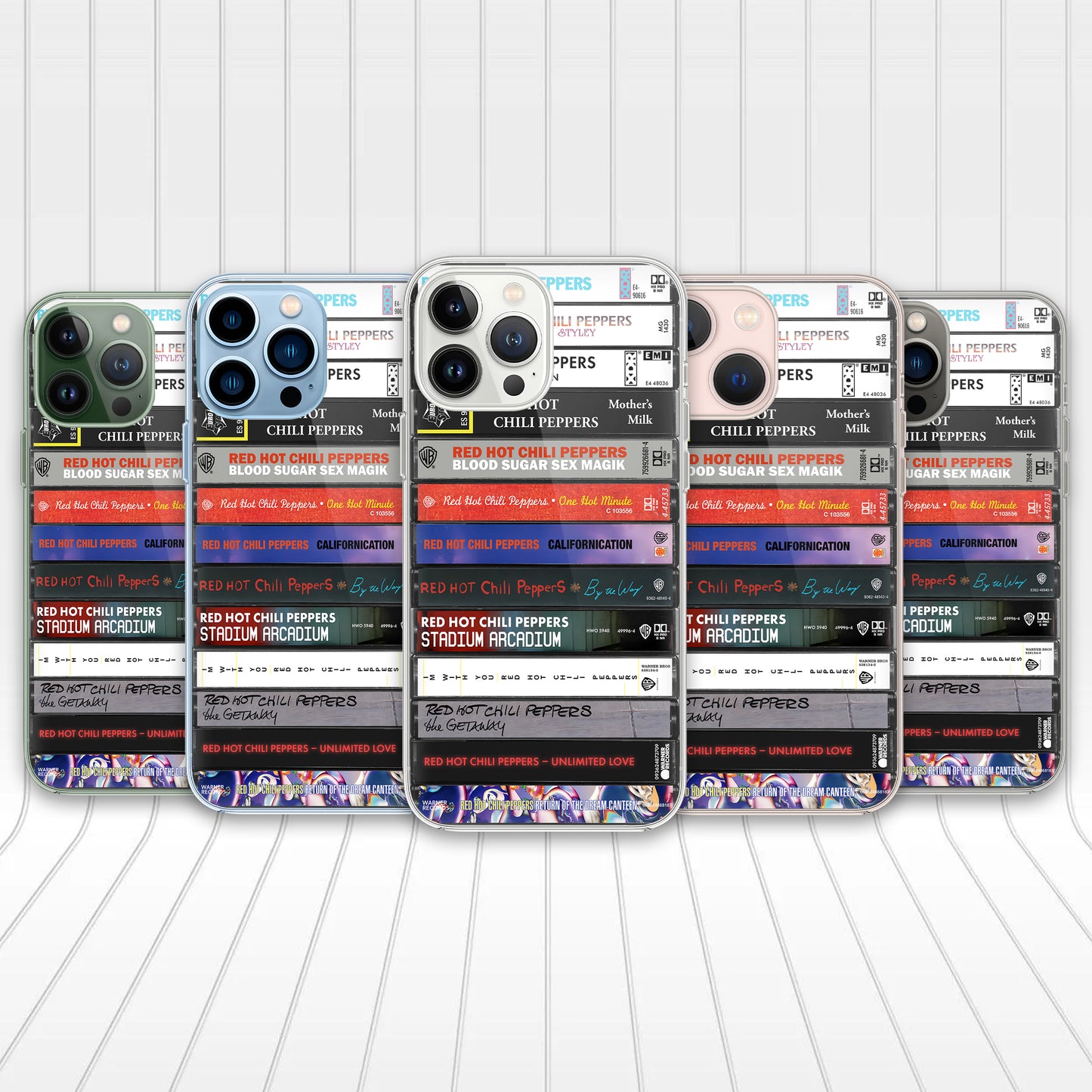 Red Hot Chili Peppers Albums Cassette Collection Retro MagSafe Phone Case