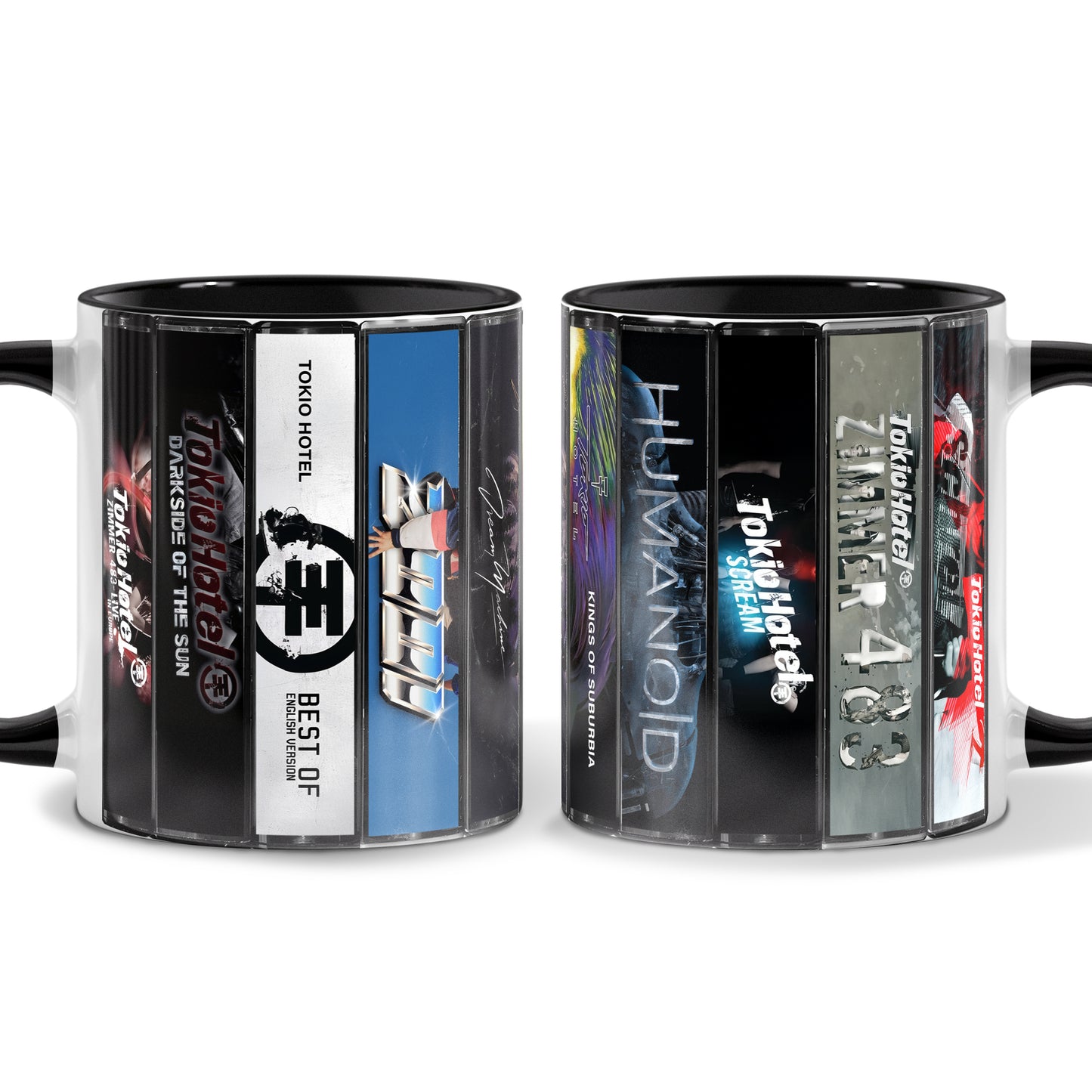 Tokio Hotel Albums Cassette Collection Retro Accent Mug