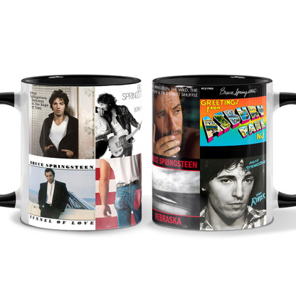 Bruce Springsteen Albums Cover Collection Retro Accent Mug
