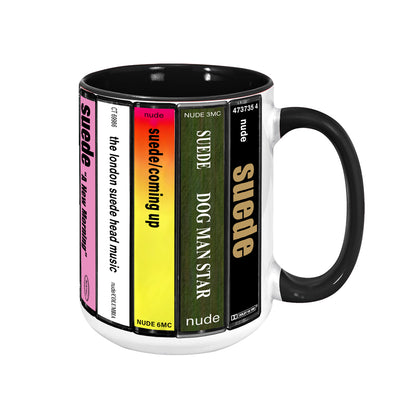 London Suede Albums Cassette Collection Retro Accent Mug