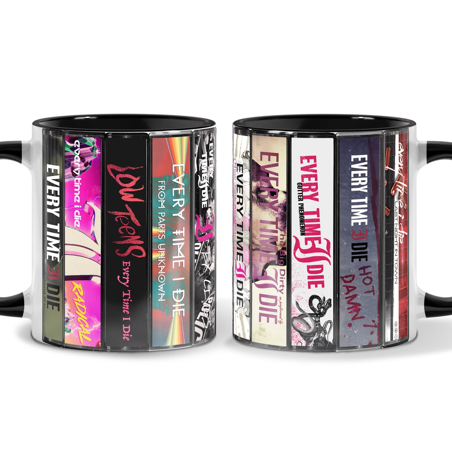 Every Time I Die Albums Cassette Collection Retro Accent Mug