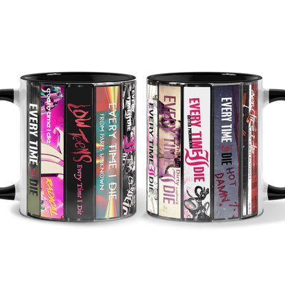 Every Time I Die Albums Cassette Collection Retro Accent Mug