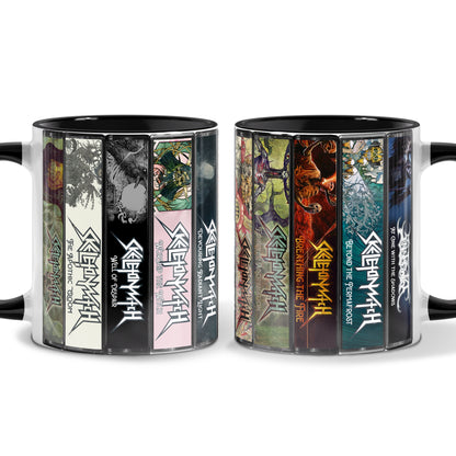 Skeletonwitch Albums Cassette Collection Retro Accent Mug