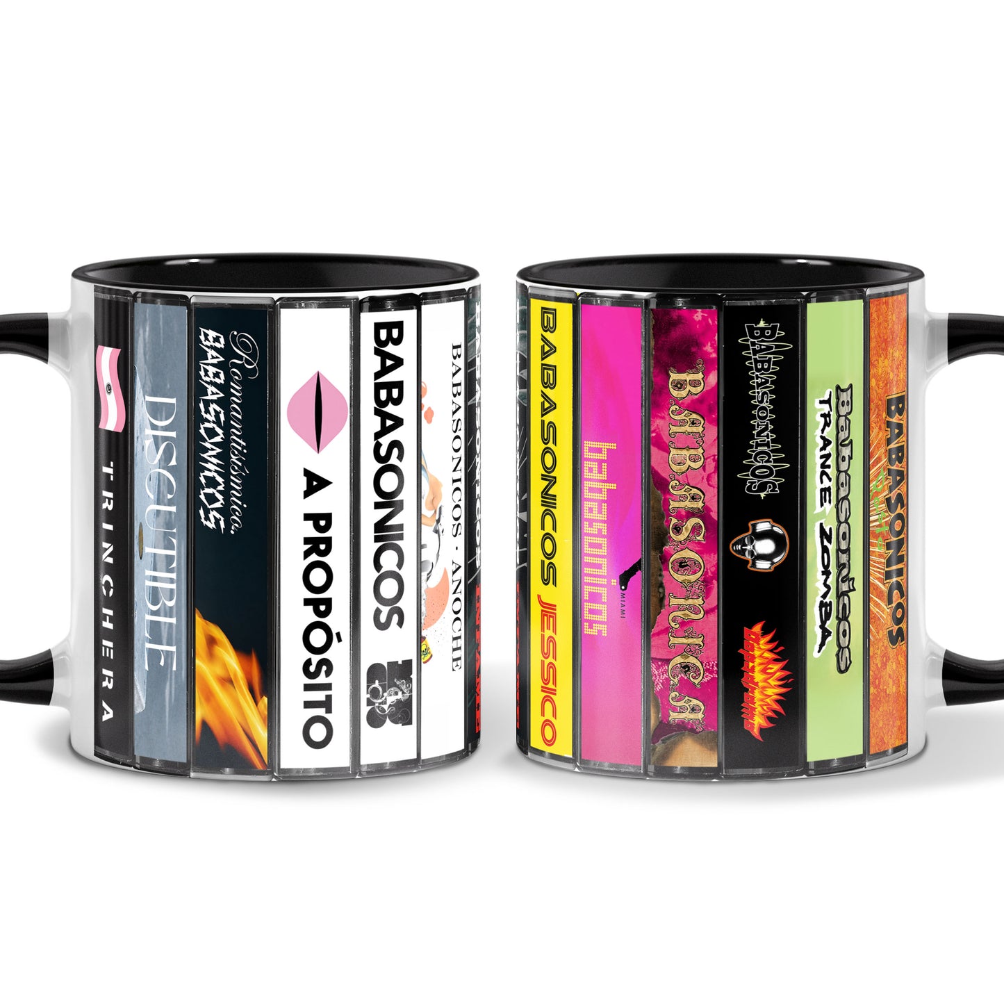 Babasonicos Albums Cassette Collection Retro Accent Mug