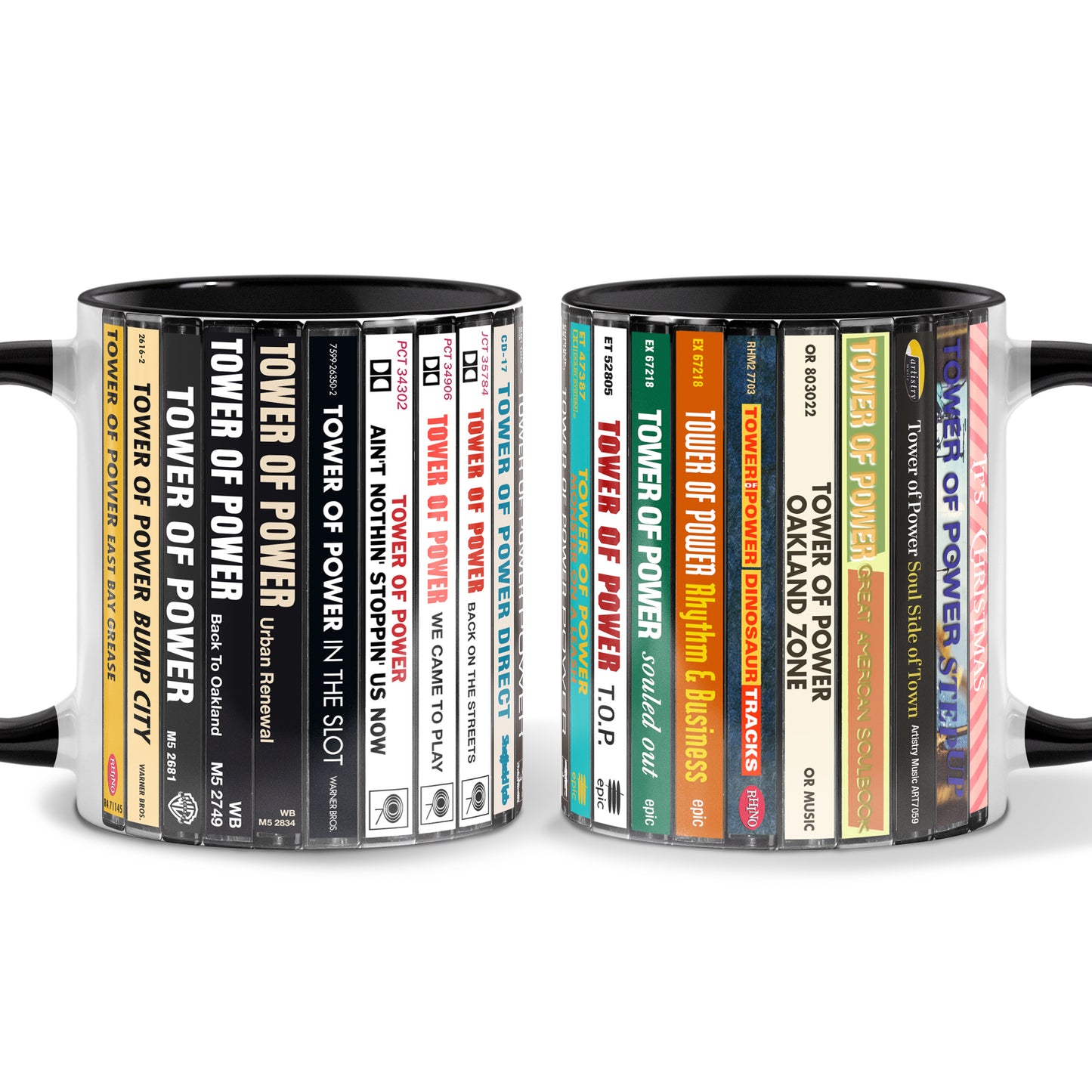 Tower of Power Albums Cassette Collection Retro Accent Mug