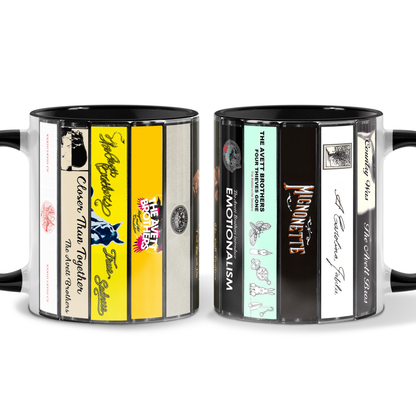 The Avett Brothers Albums Cassette Collection Retro Accent Mug