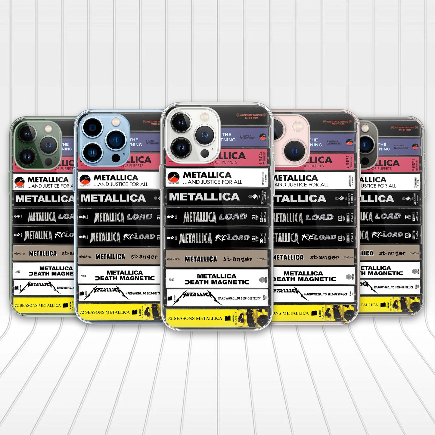 Metallica 11 Albums Cassette Collection Retro MagSafe Phone Case